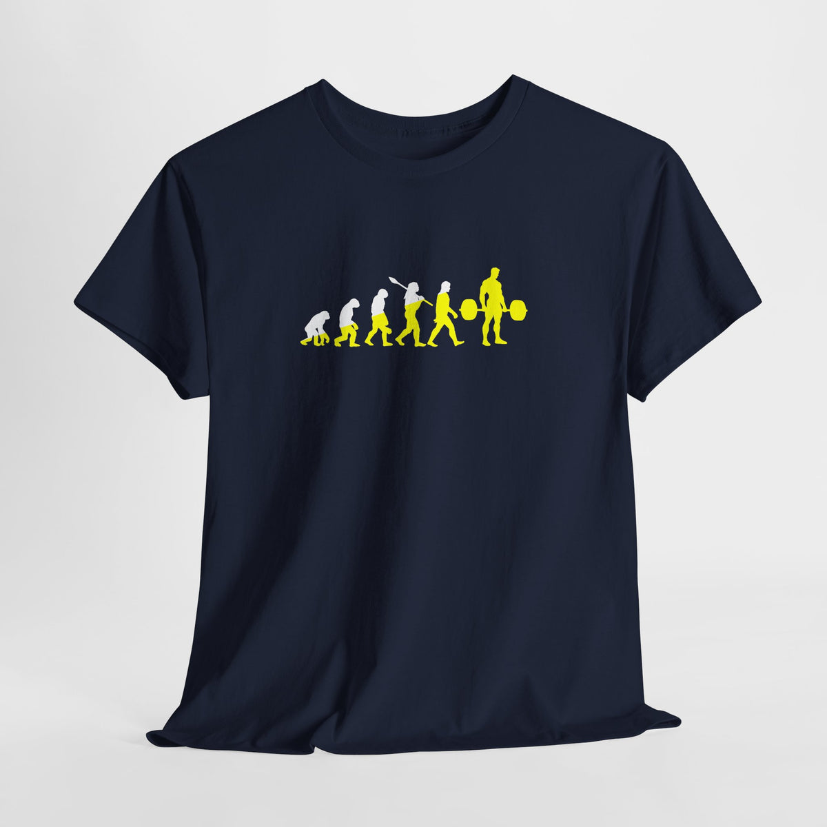 Weightlifting Evolution tee in Navy – flat front