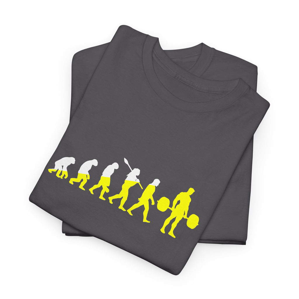 Weightlifting Evolution tee in Charcoal – folded
