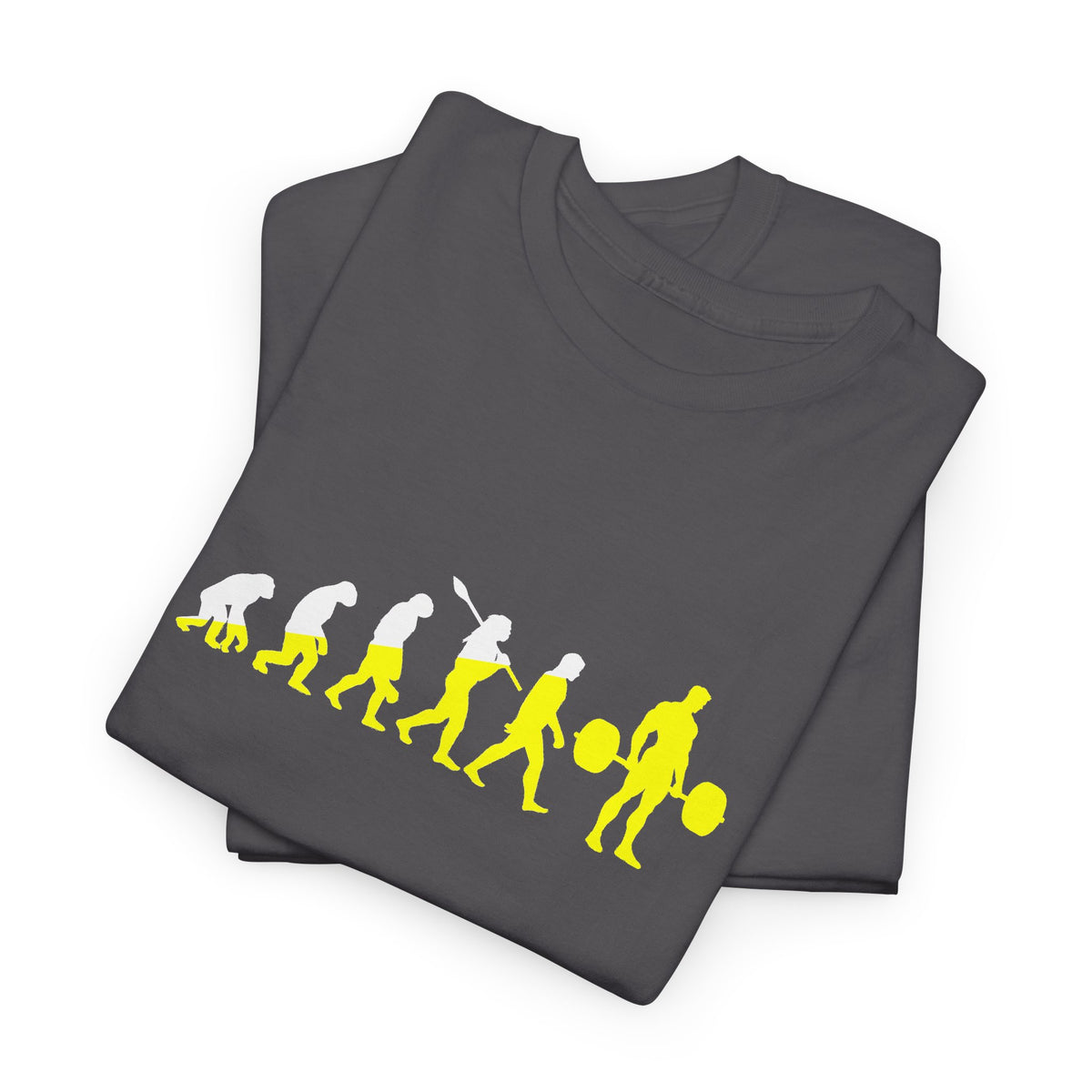 Weightlifting Evolution tee in Charcoal – folded