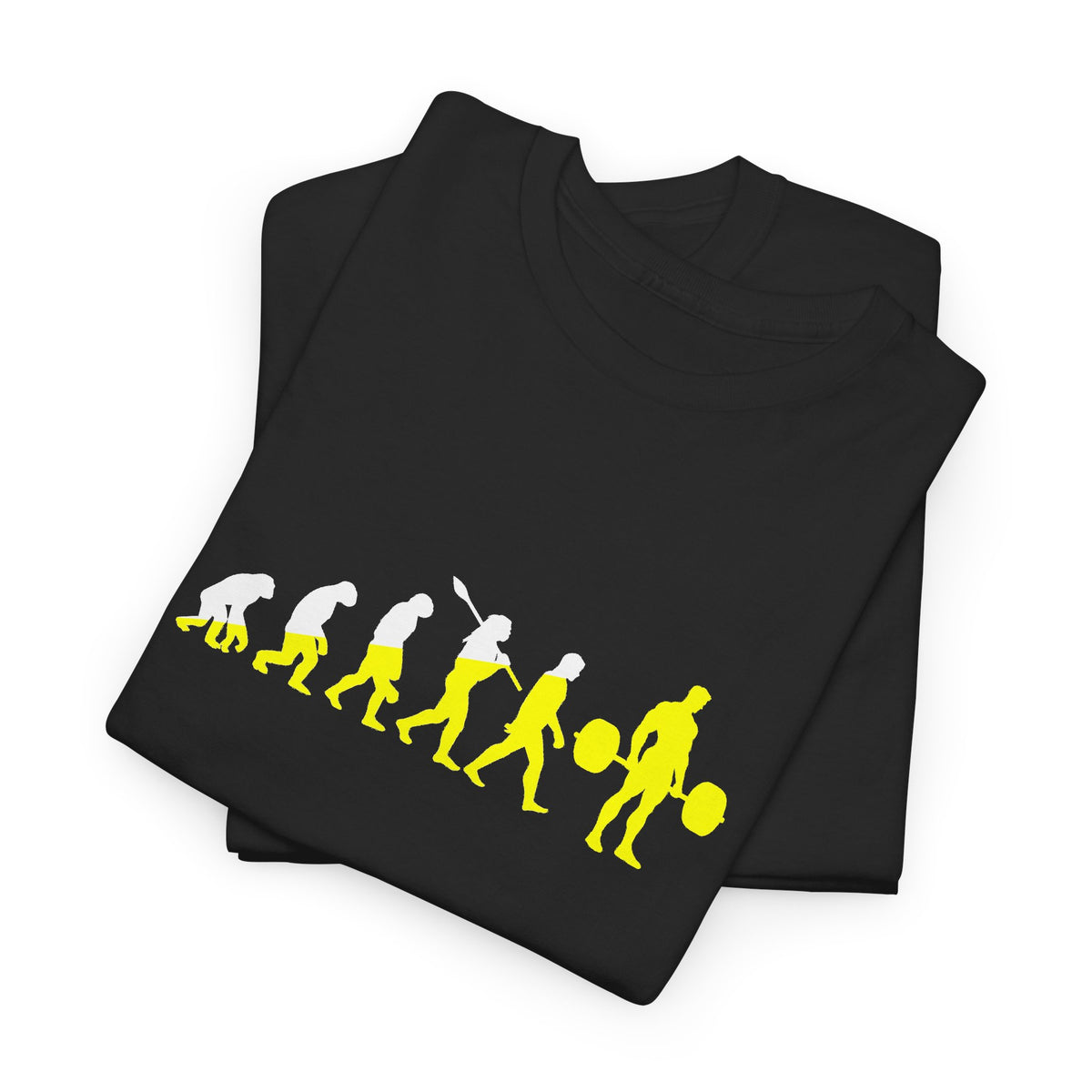 Weightlifting Evolution tee in Black – folded