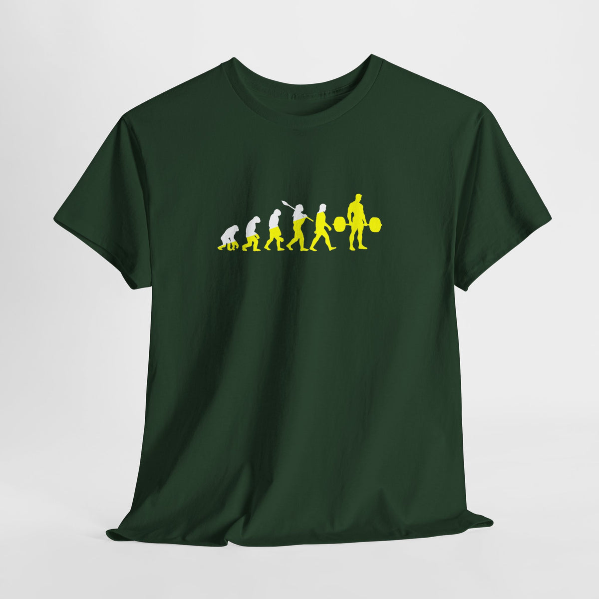 Weightlifting Evolution tee in Forest Green – flat front